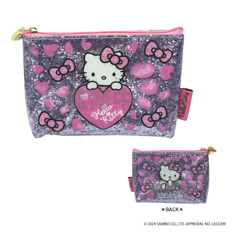 楽天市場】ハローキティ 90s グリッターポーチ pouch nic_kt28
