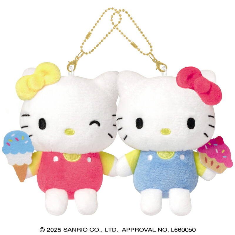 楽天市場】ハローキティ Lサイズ ニコぬいキーホルダー