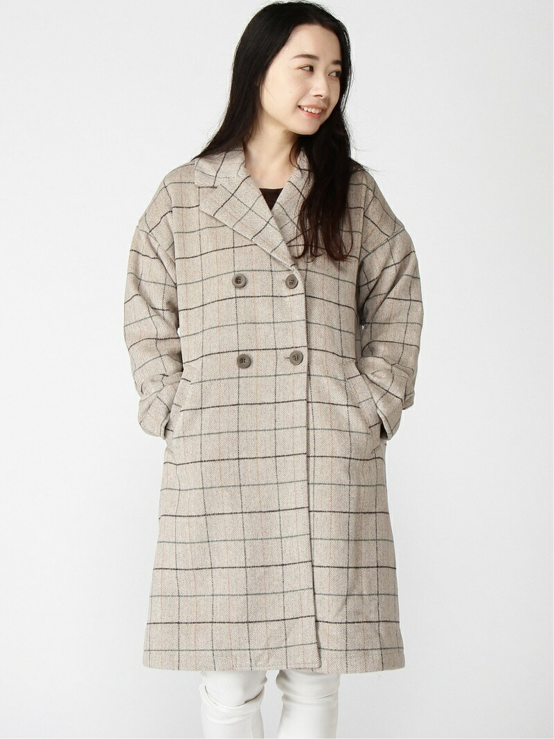 楽天市場】【冬カタログ】チェック柄チェスターコート Samansa Mos2