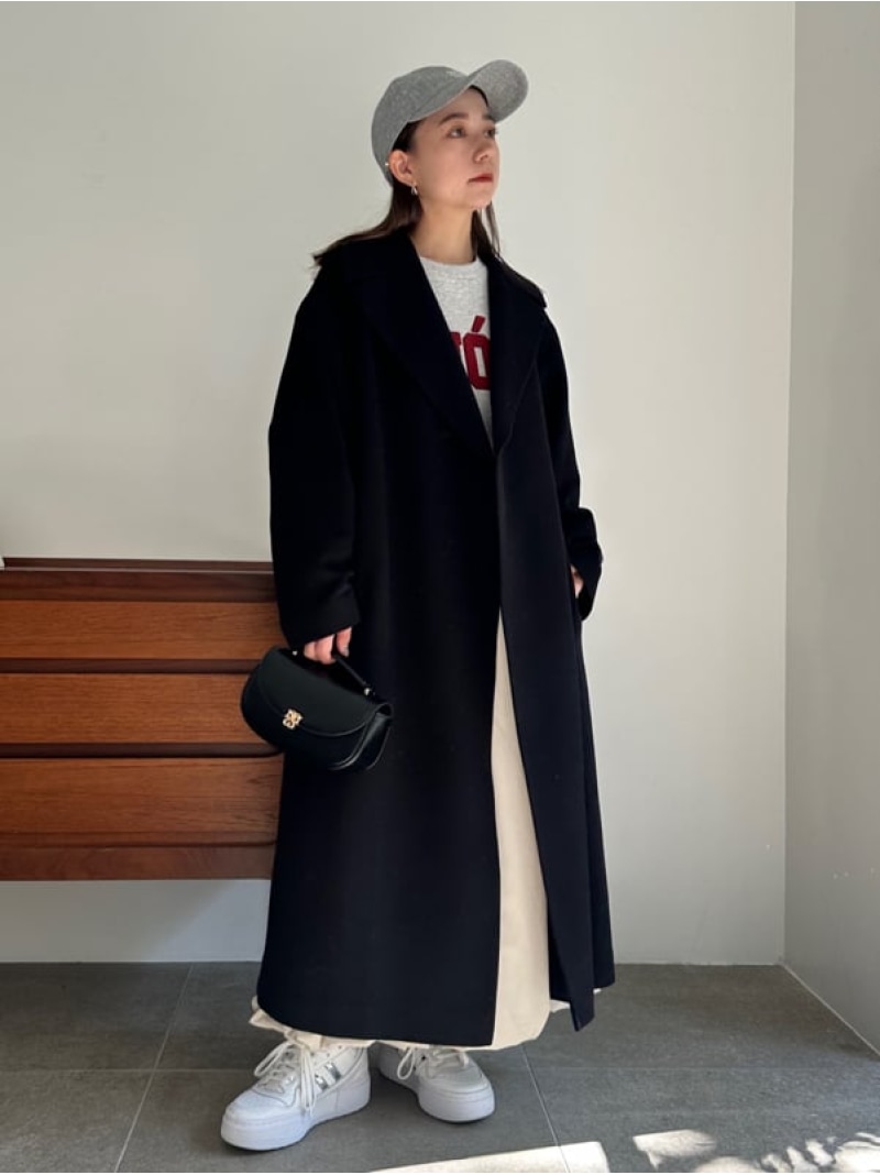 楽天市場】カシミヤ30%混ベーシックコート SNIDEL スナイデル