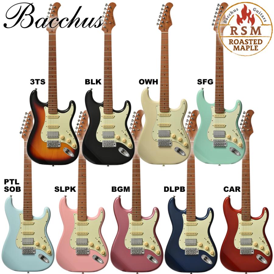 絶版 限定カラー Bacchus バッカス BST-2-RSM ゴールド ギター絶版