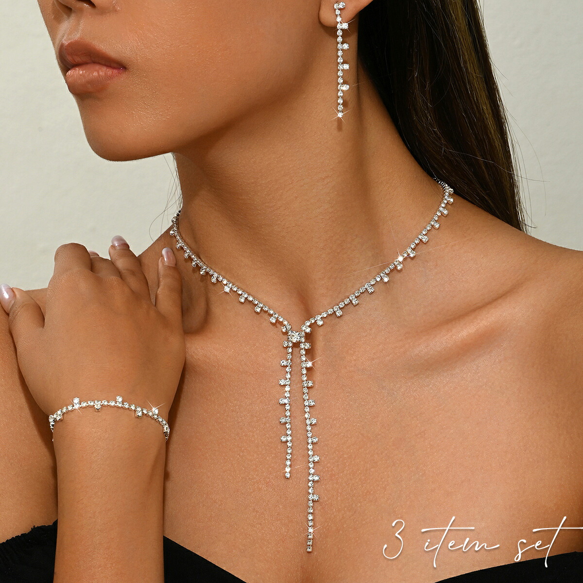 楽天市場】3点セット ネックレス ブレスレット ピアスの通販