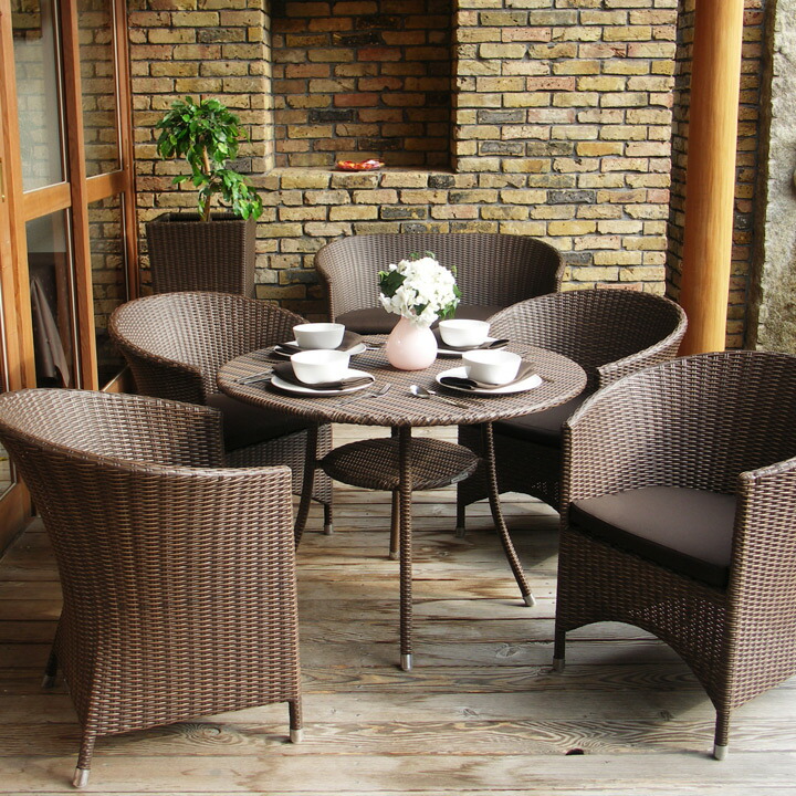 RAUCORD 人工ラタン円形テーブル RAUCORD 人工ラタン円形テーブル