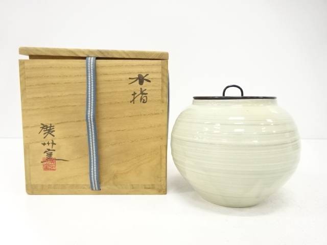 楽天市場】【茶器/茶道具 水指（水差し）】 瀬戸一重口 加藤錦雄作