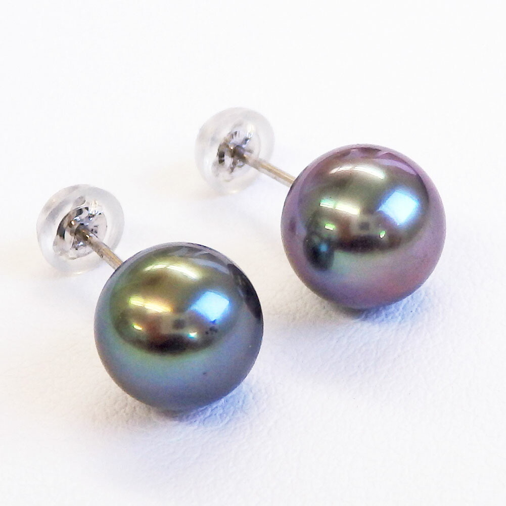 楽天市場】【お買い物マラソンP5倍】K14WG 黒蝶真珠 ピーコックカラー