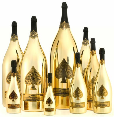 Armand de Brignac ゴールドシャンパン 箱有り 袋有り : アルマンド