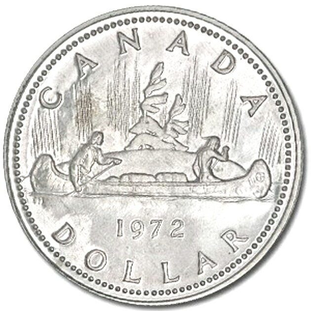 楽天市場】アンティーク コイン『カナダ 1ドル銀貨 ボイジャー 1972年