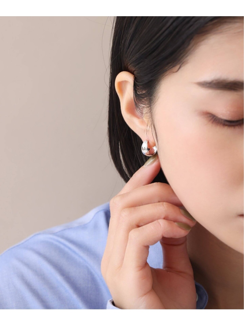 楽天市場】三日月フープピアスWG K10(両耳) Lilas スピックアンド