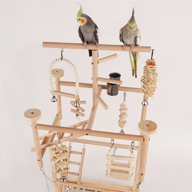 オカメインコ おもちゃ バードトイ アスレチック ブランコ とまり木 多