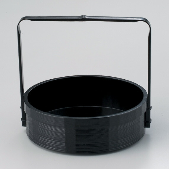 伊万里焼錦手火入れ付き黒塗たばこ盆一対箱入り [B25631] 伊万里焼錦手