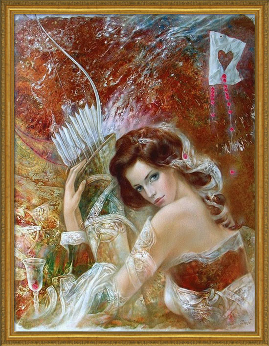 絵画 インテリア 額付(黒) 油絵 F4-071412 人物 女性像 絵画