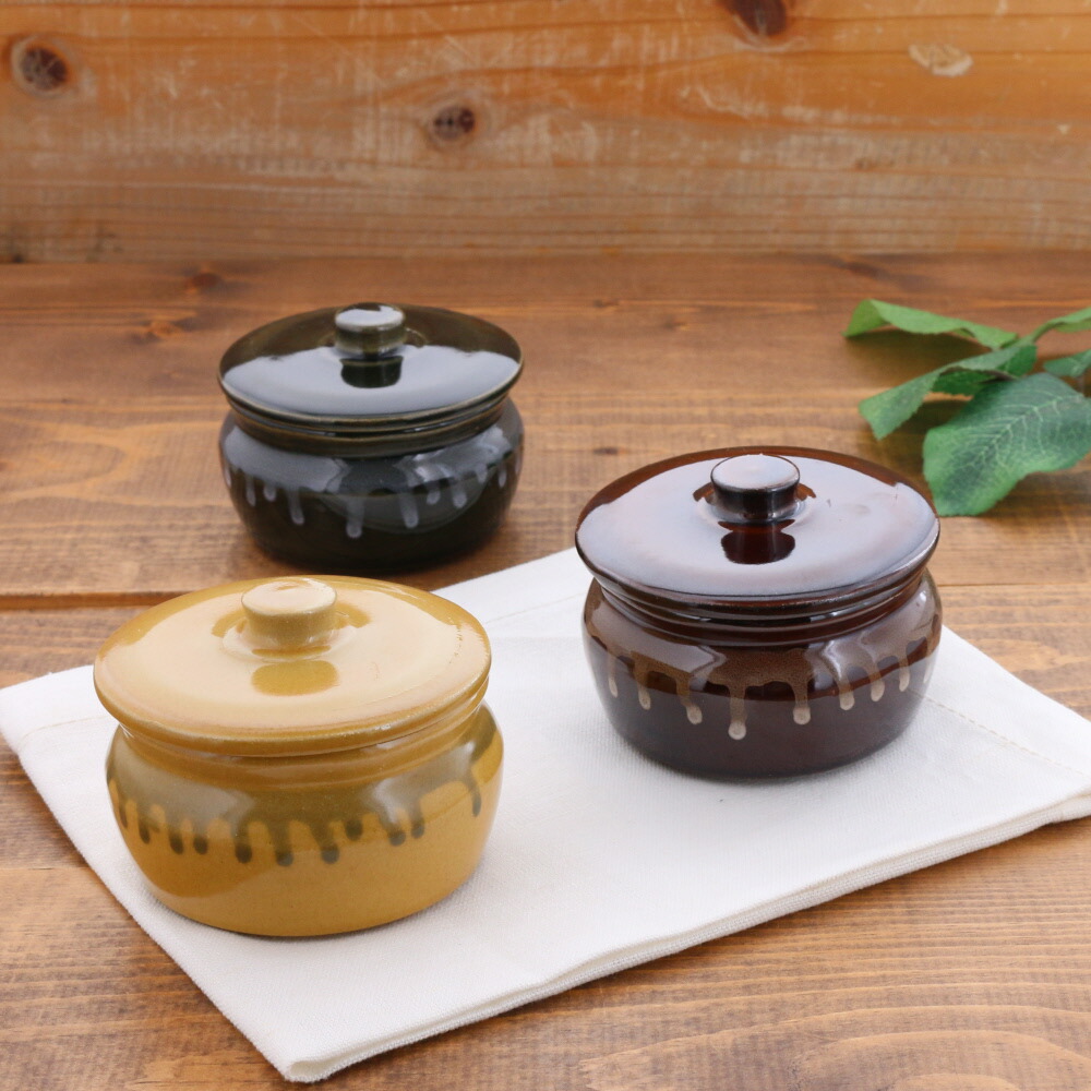 楽天市場】蓋付かめ 155cc 保存容器 梅干・漬物容器 陶器製