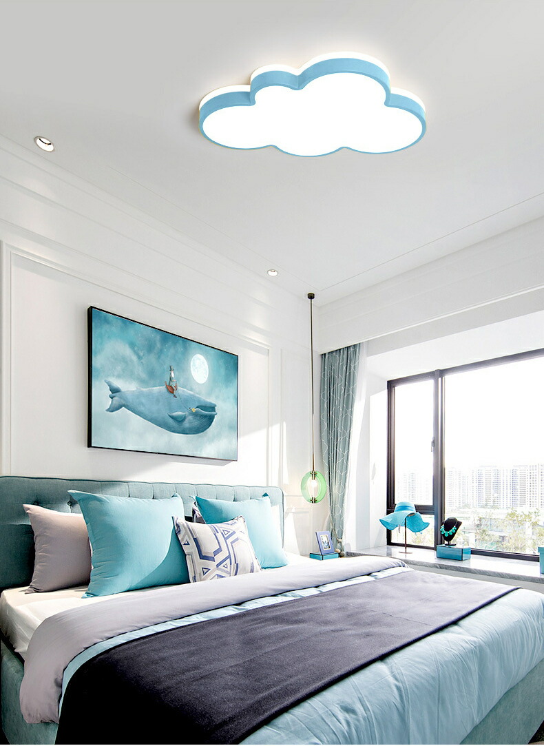 楽天市場】【2年保証】シーリングライト シンプル 可愛い 子供部屋 雲