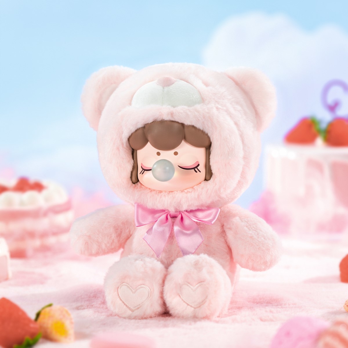 Nanci カラフルチョコベア シークレット ふわふわのNanci カラフル