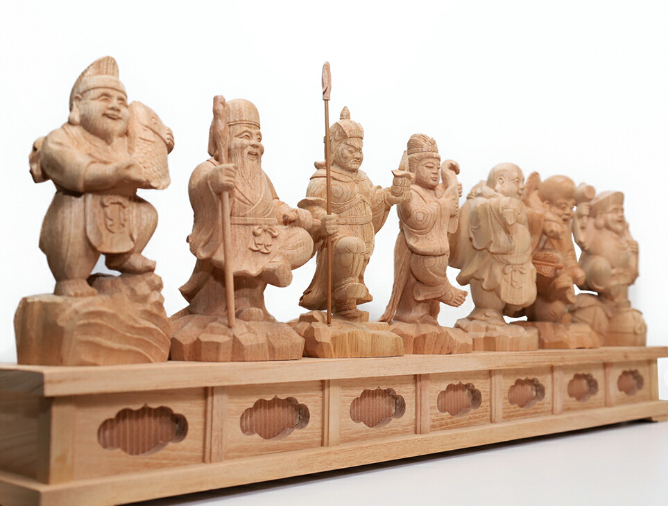 七福神 木彫り 置物