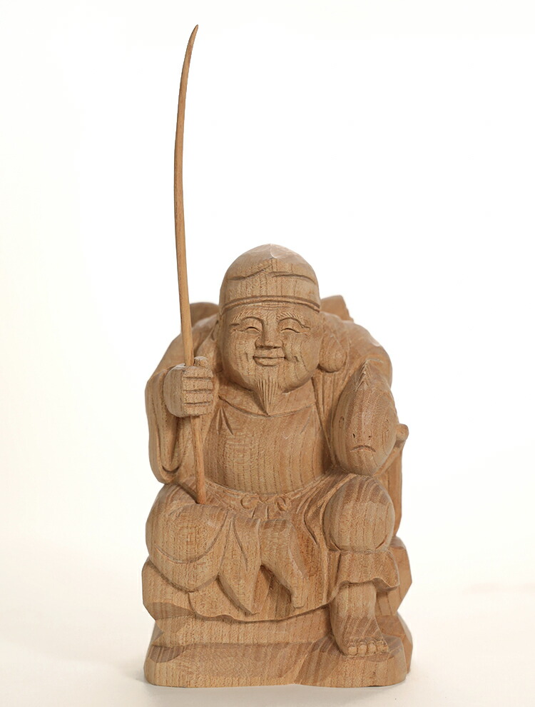 楽天市場】〜木彫り 仏像 恵比寿様〜仕様：無垢 / 素材：けやき : 津山