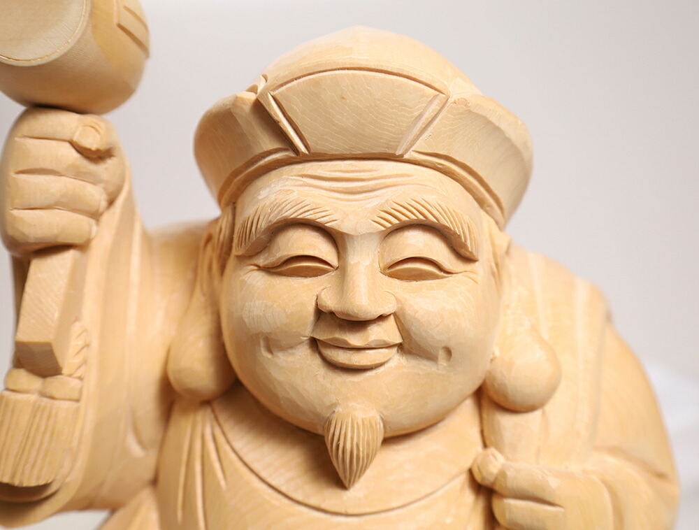 大黒様木彫彫刻骨董木製