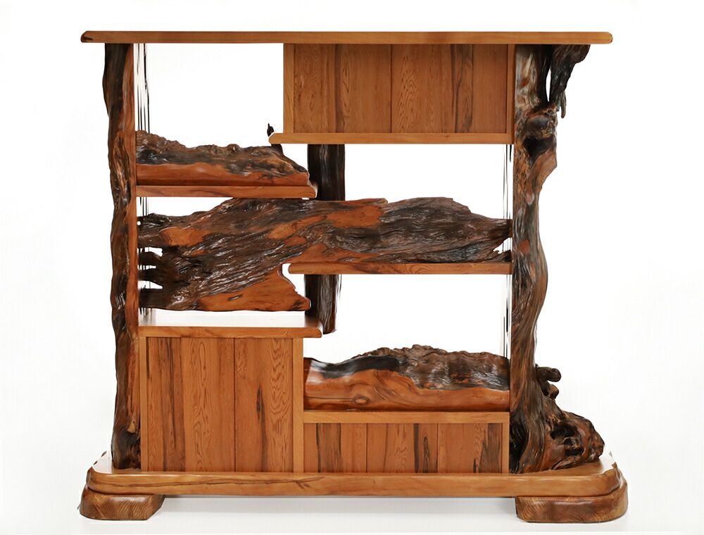 楽天市場】屋久杉 飾り棚 仕様：無垢 / 素材：屋久杉（一枚板 家具