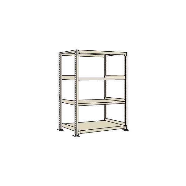 法人専用品※サカエ中量棚CW型W900×D600×H1200mmアイボリー