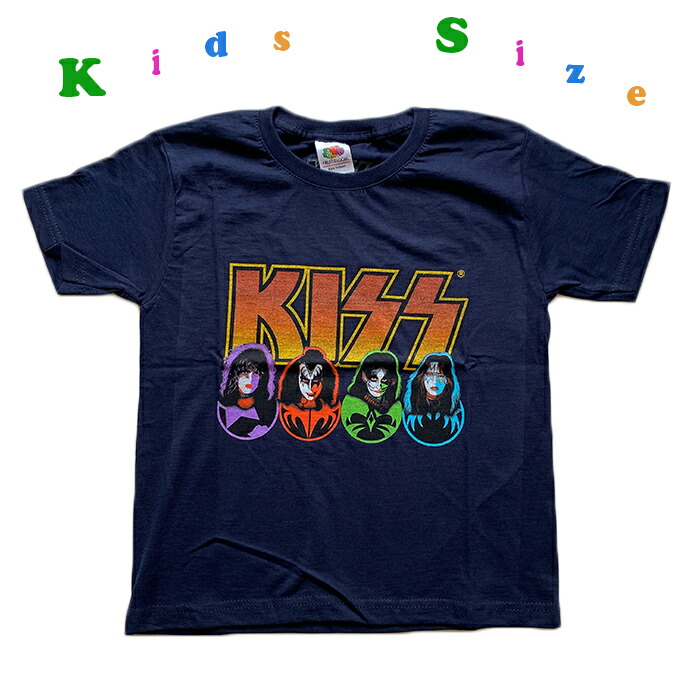 楽天市場】KISS キッス ロゴ キッズTシャツ 子供服 Tシャツ ロックT