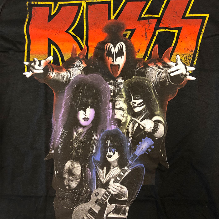 楽天市場】バンドTシャツ KISS キッス Tシャツ キス ビンテージ ネオン