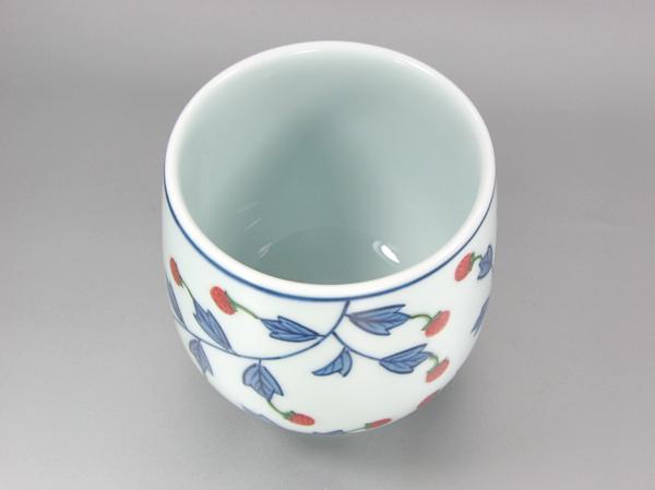 楽天市場】【有田焼】【源右衛門窯】 染錦苺絵湯呑 (赤) 【源右衛門