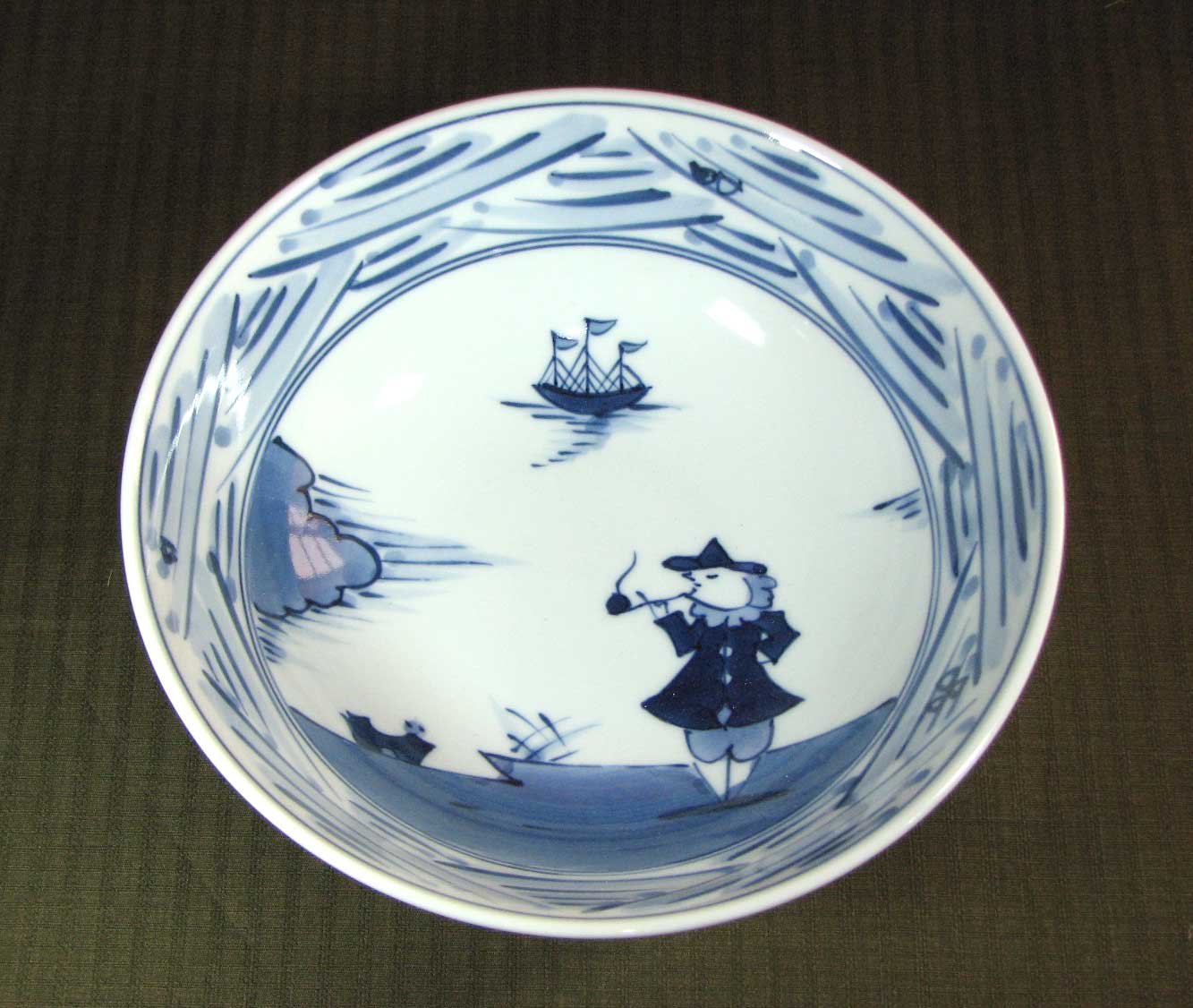 1114中国 明時代 染付中皿 送料込み1118 1114中国 明時代 染付中皿