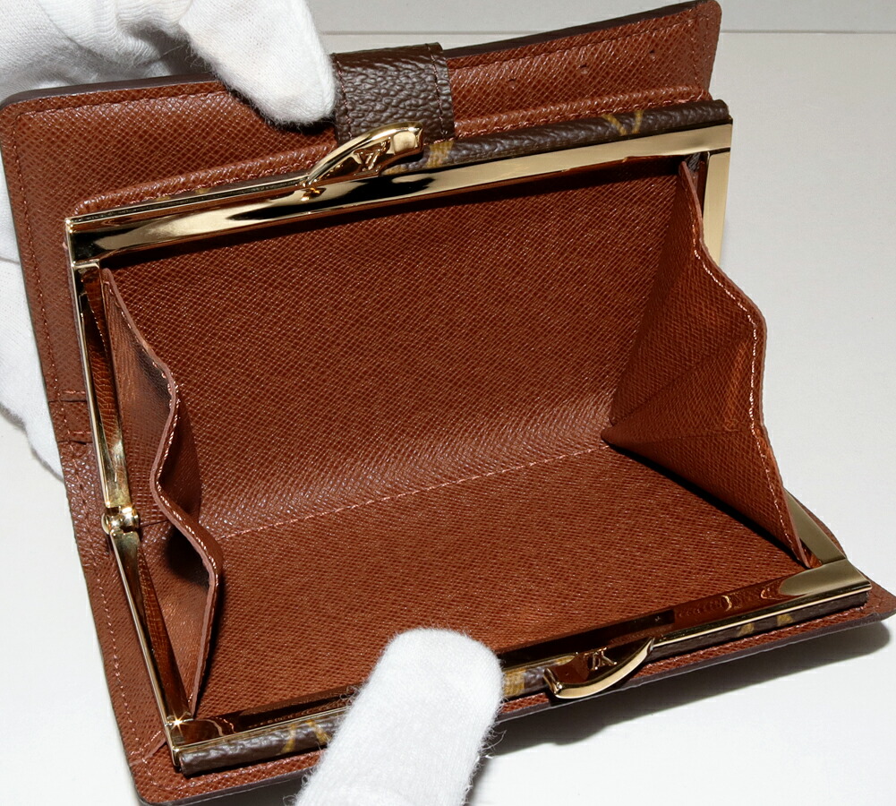 売れ筋 r81 ヴィエノワ モノグラム ルイヴィトン がま口 二つ折り財布