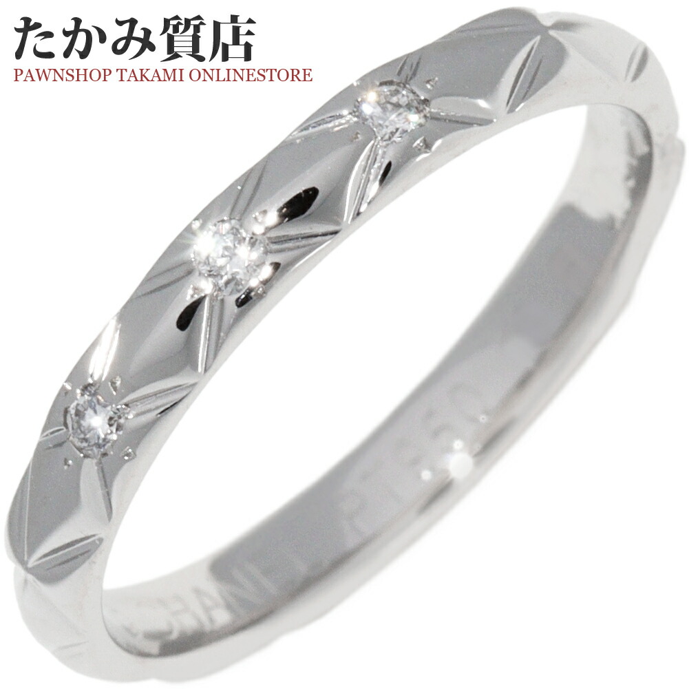 楽天市場】シャネル 指輪 Pt950 ダイヤ3P マトラッセリング スモール