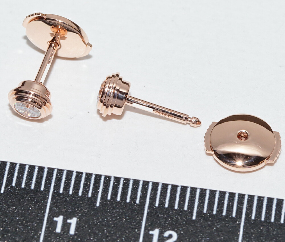 楽天市場】カルティエ ピアス K18PG ダイヤ2P(0.26ct) ダムールピアス