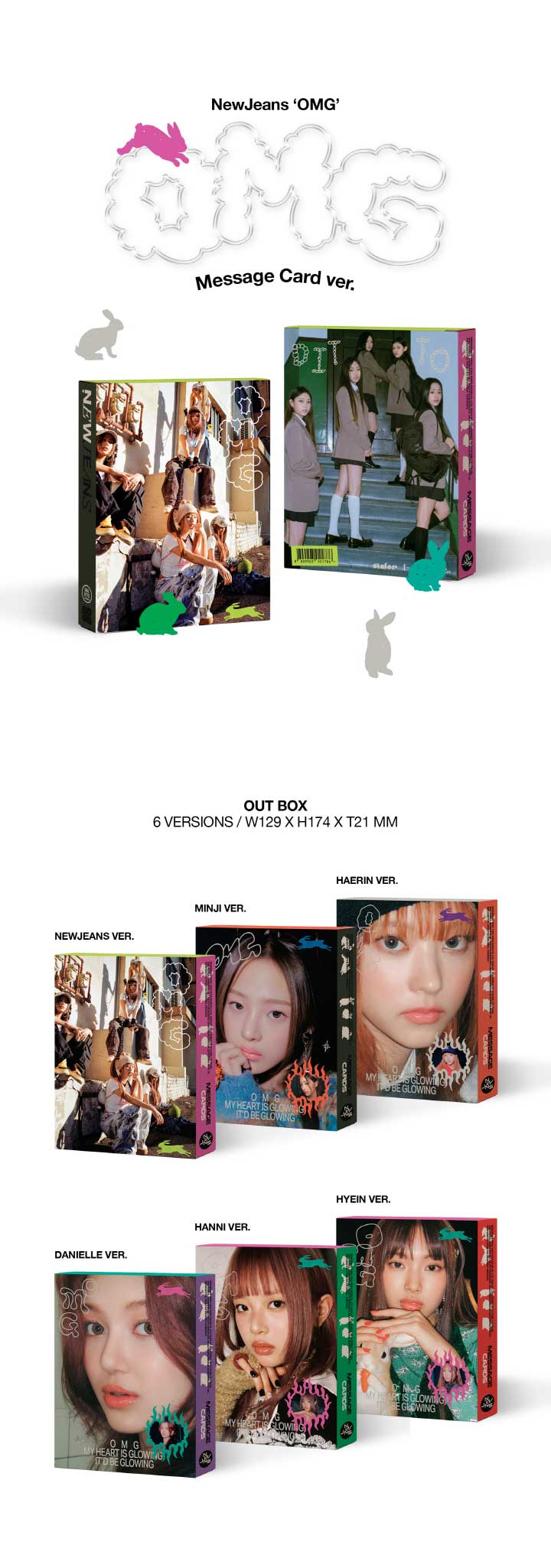 NewJeans OMGアルバム6枚セット 楽天市場】【2023/1/2 韓国発売】【6種