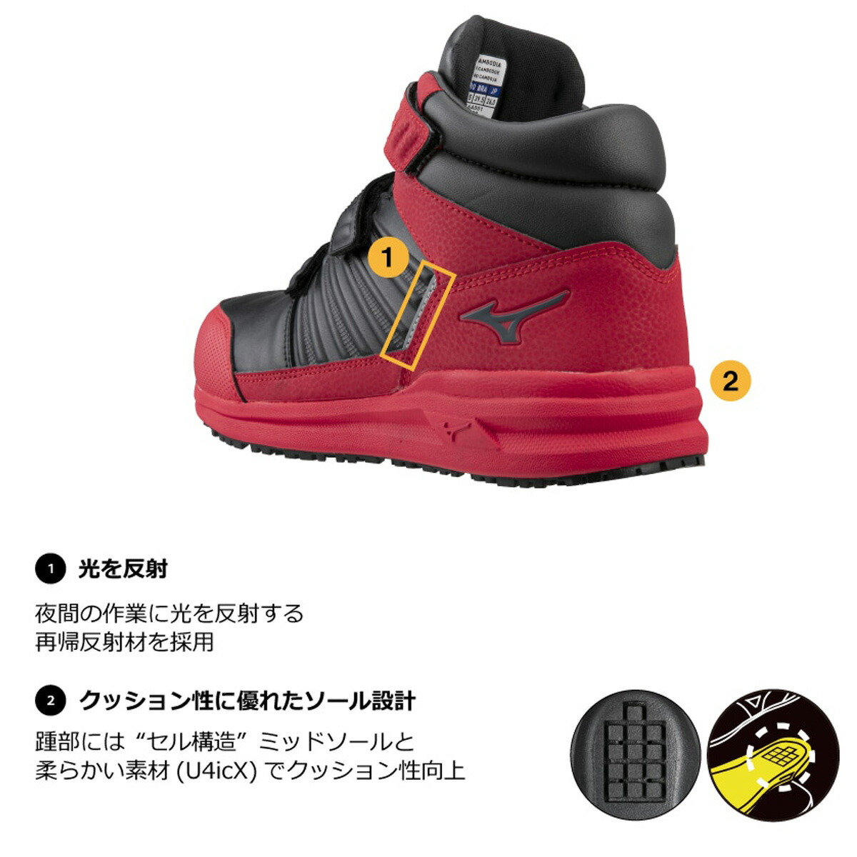 楽天市場】ミズノ スニーカー ユニセックス レザー 安全靴 オール