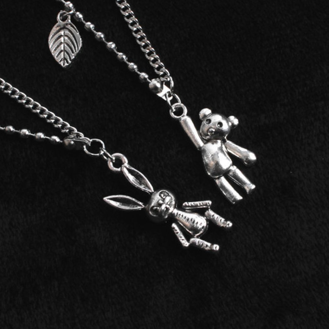 楽天市場】ネックレス メンズ シルバー シンプル クマ チェーン