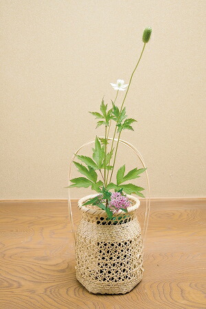 三友籠花入 茶道具 三友籠花入 茶道具