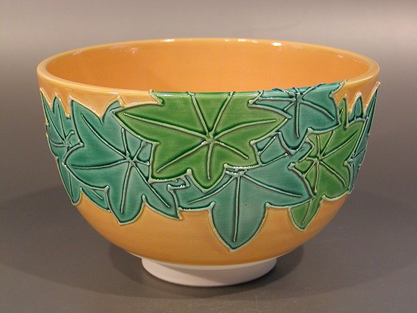 楽天市場】茶道具 抹茶茶碗古代 黄交趾 楓（かえで）伊藤南山作 : 佐藤