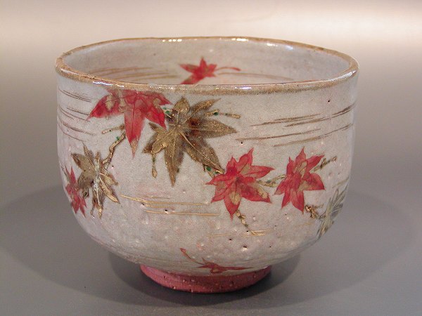 楽天市場】茶道具 抹茶茶碗乾山写 紅葉絵京焼 伝統工芸士三代 中村秋峰
