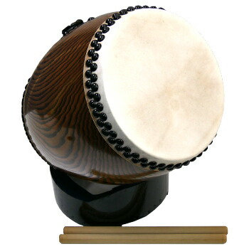 楽天市場】長胴太鼓 8寸（鼓面:24cm）目有材・専用台・バチ付 : 和楽器