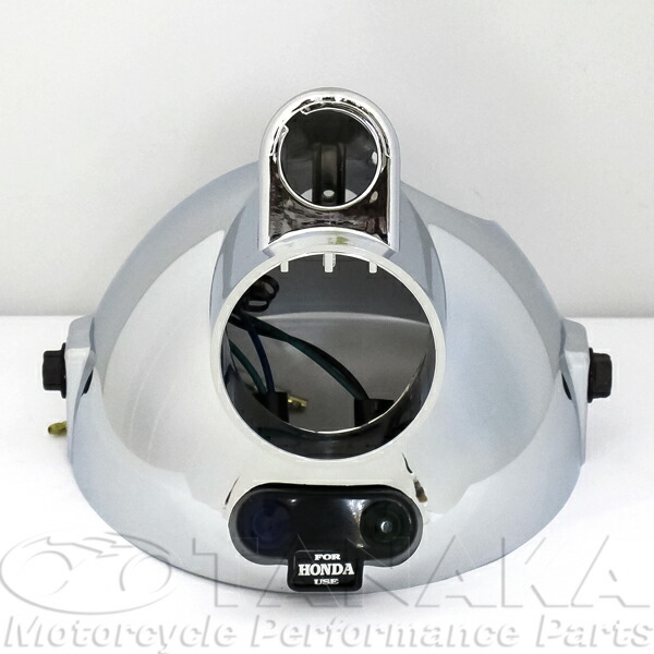 楽天市場】モンキー用 5Lタイプヘッドライトケース メッキ≪田中商会