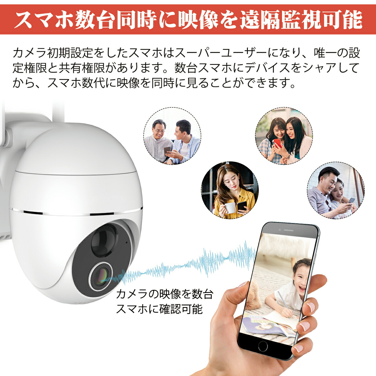 楽天市場】☆限定価格 5999円～！☆ 防犯カメラ 最大500万画素 屋外