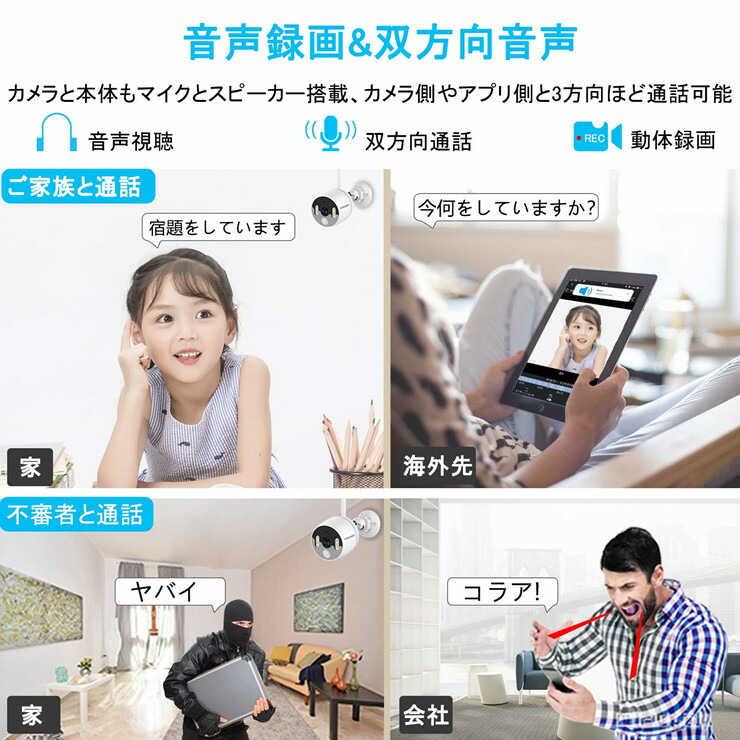 楽天市場】☆限定12％OFFクーポン！☆ 防犯カメラ 録音 人感発光 16