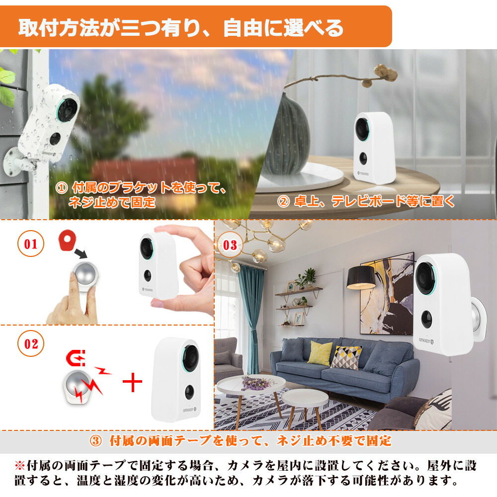 楽天市場】☆限定12％OFFクーポン！☆ 配線不要 YESKAMO マグネット