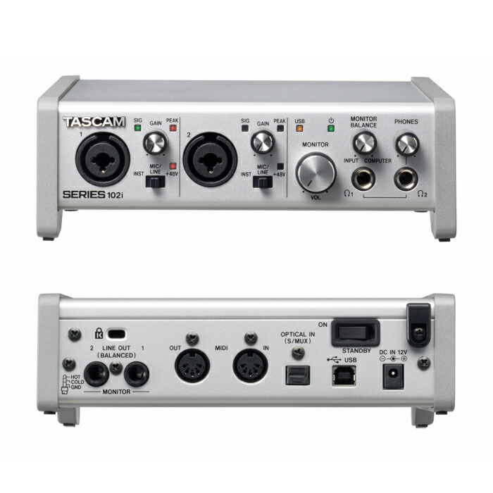 TASCAM SERIES 102i オーディオインターフェース 新品同様 【公式通販】