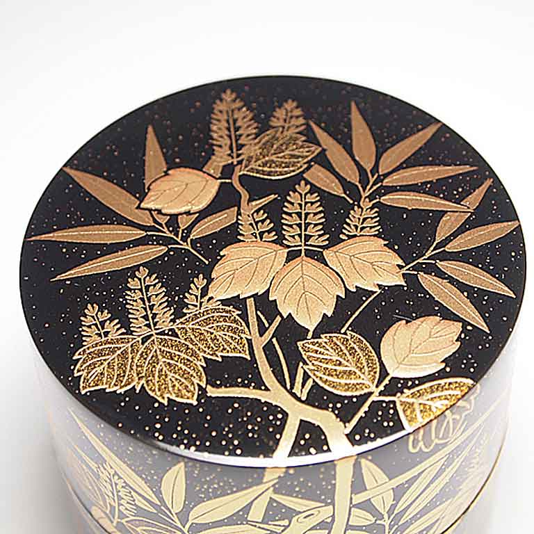 桂山作鴛鴦蒔絵中次