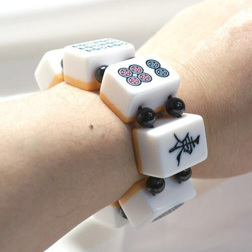 専用出品✨ザクザク白天眼20mmブレス & 翡翠麻雀パイバングル✨2点お