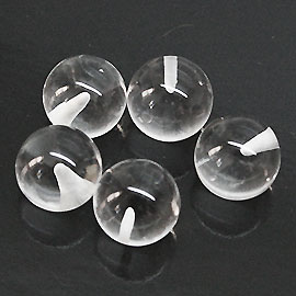 楽天市場】水晶 クォーツ 【天然石パーツ】 丸玉パーツ 片穴 いろいろ