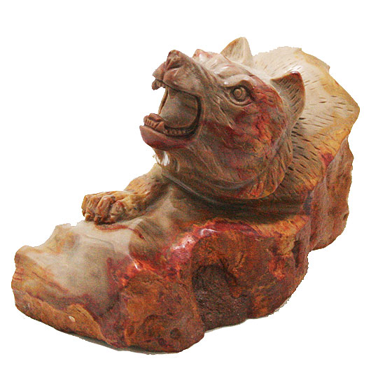 インテリア 置物 石 オブジェ 赤色 赤茶色 岩石 コレクション 化石