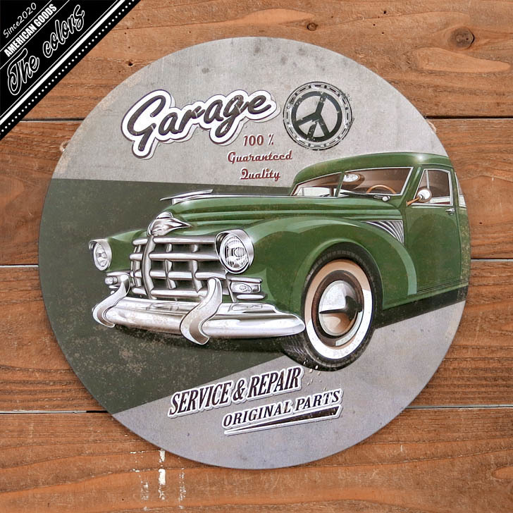 楽天市場】アメリカン雑貨 サインプレート ブリキ看板 丸 クラシック