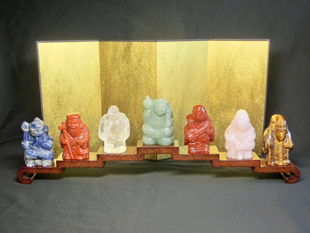 楽天市場】開運 天然石彫り 七福神 (高さ約5.8cm)＜開運・幸運の