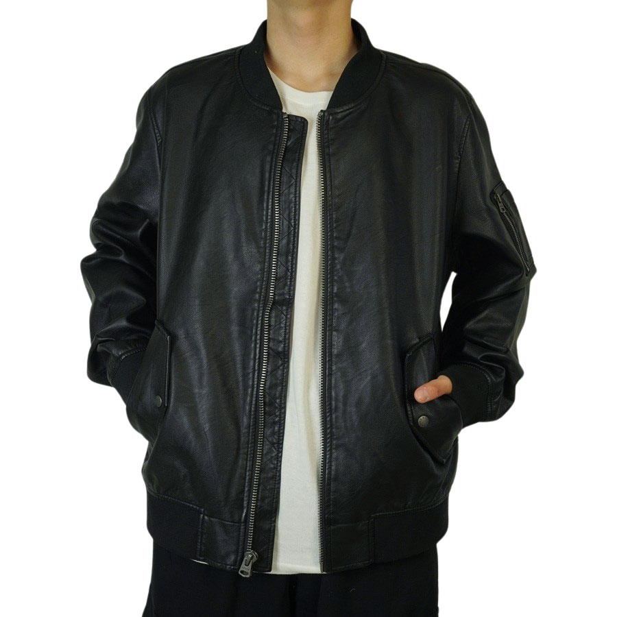 楽天市場】リーバイス LEVI'Sメンズ ジャケットFAUX LEATHER VARSITY