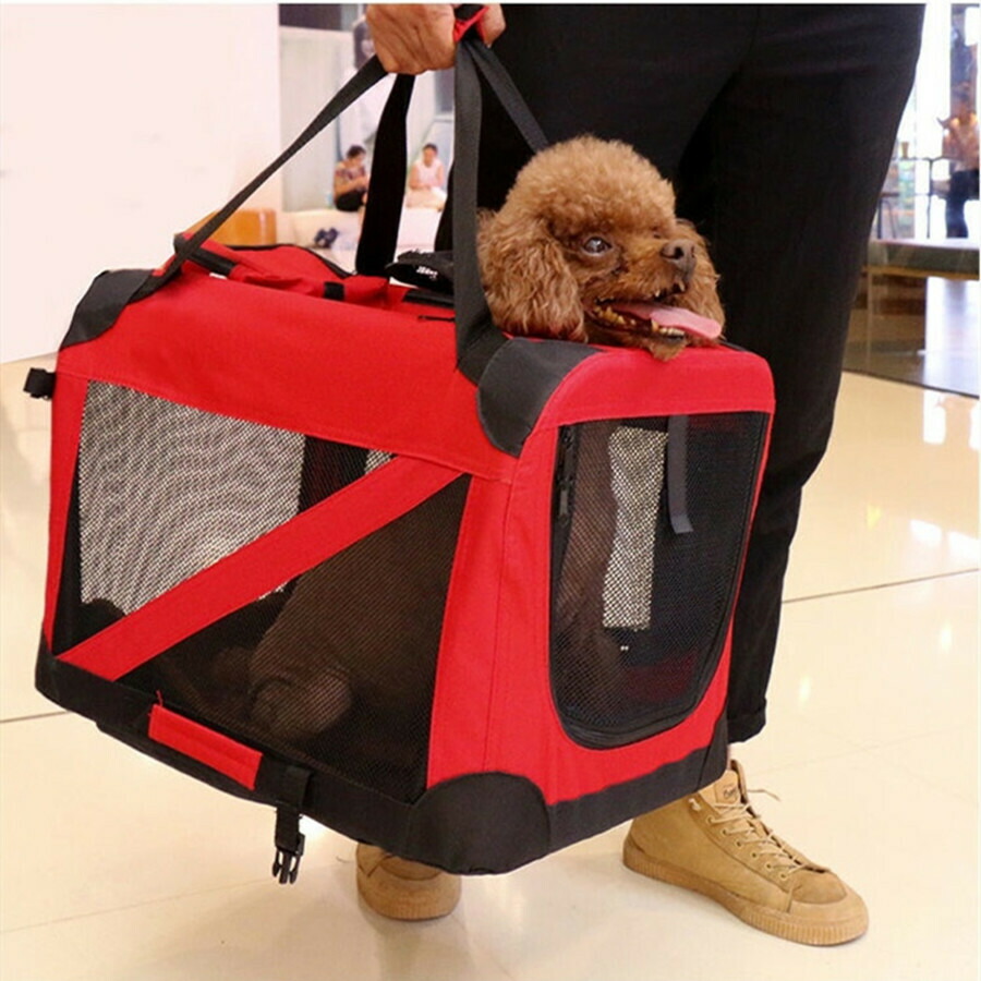 楽天市場】折り畳み ペットキャリー キャスター付 犬猫兼用キャリー